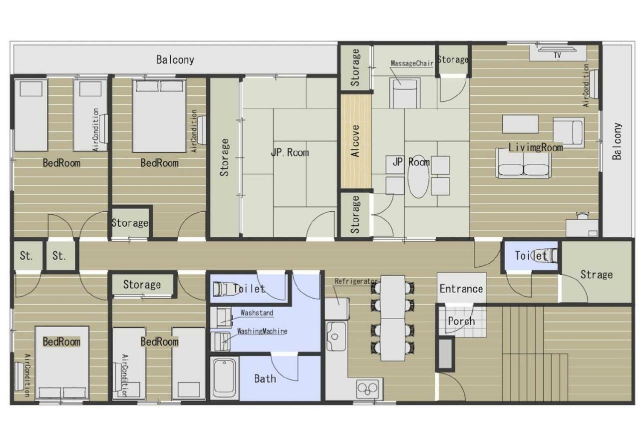 Type A Room 120平米 -ウル エスポワール那覇- Наха Екстер'єр фото